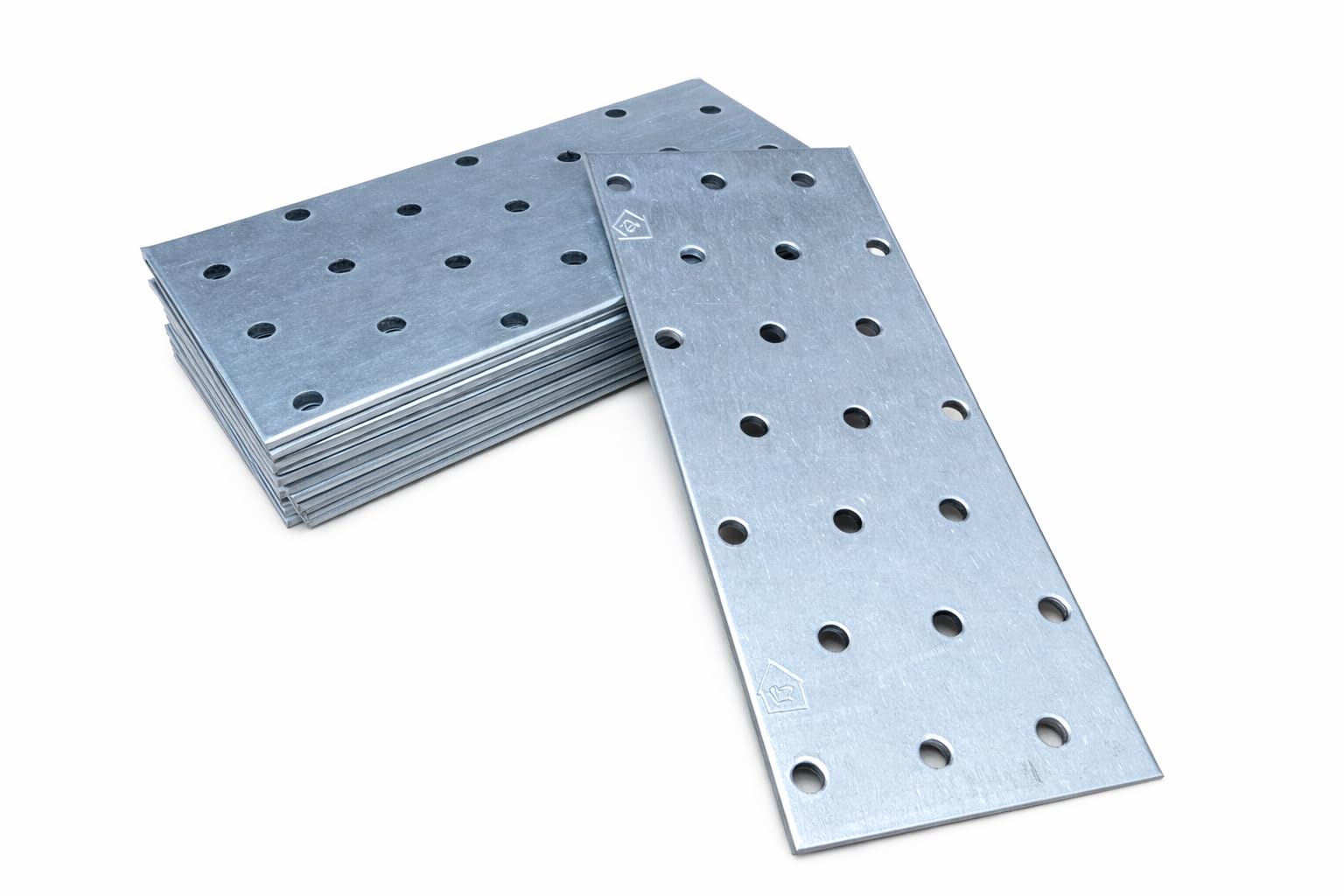 Joining Plate Flat Connecting Iron Galvanised Heavy Duty Repair Connector Metal Steel Sheet 5.5" x 2.3" x 0.08" (140 x 60 x 2mm) Pack of 10pcs