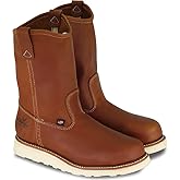 Thorogood American Heritage 11&rdquo; Soft Toe Wellington Boots for Men Made from Premium Leather Featuring Slip-Resistant Wedge Outsole and Comfort Insole; EH Rated