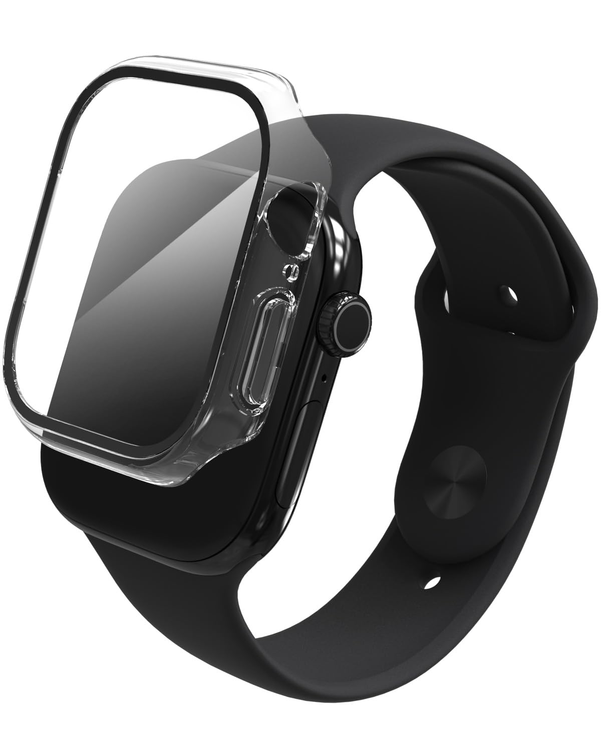 ZAGG Glass 360 Screen Protector for Apple Watch Series 11/10, Watch Size: 46mm, Integrated Bumper, 5X Stronger Impact Protection, Scratch-Resistant, Eco-Friendly Materials