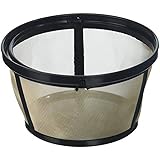 ODDIER Permanent Basket-Style Gold Tone Coffee Filter designed for Mr. Coffee 10-12 Cup Basket-Style Coffeemakers