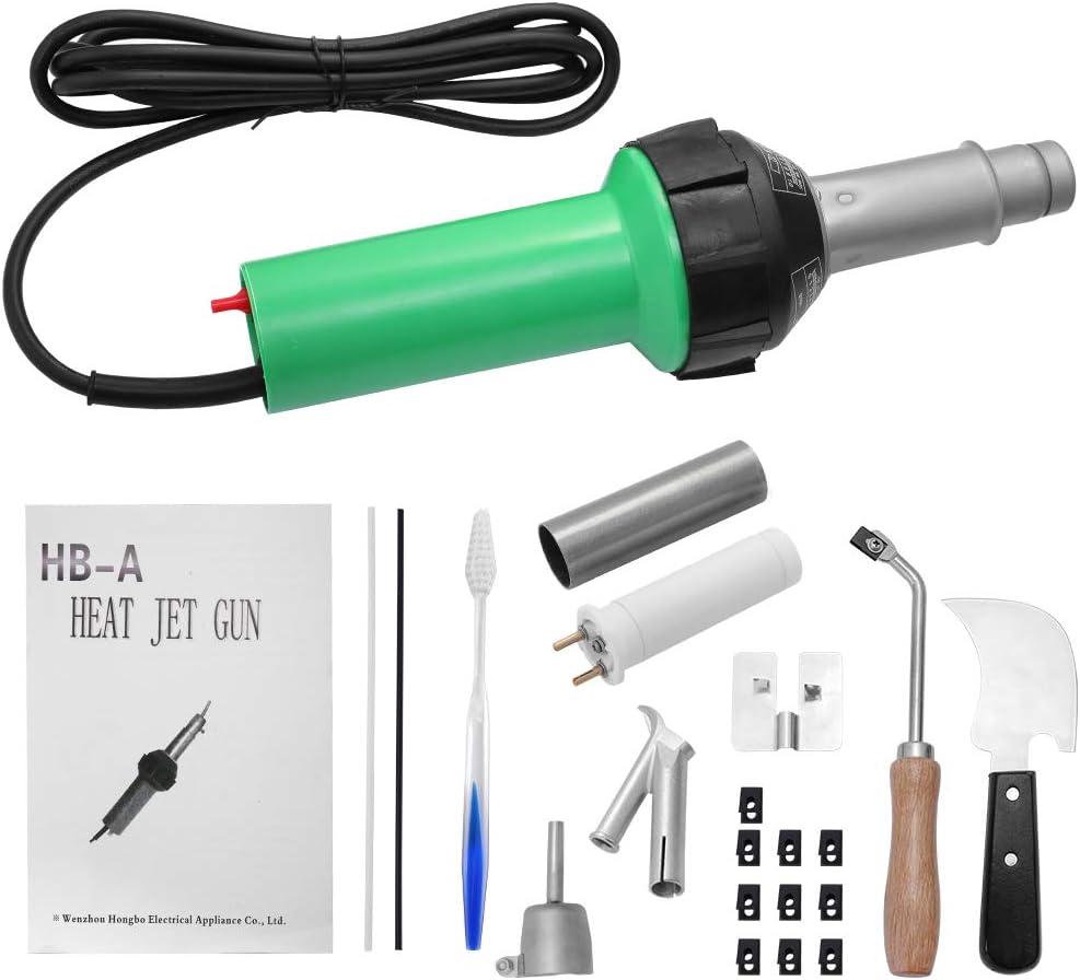 Kacsoo 1600W Welder Pistol Flooring Tools Hot Air Torch Plastic Welding Gun (Welder Pistol Flooring Tools)