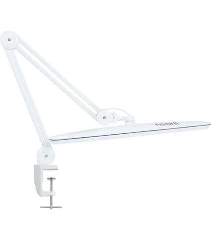 LED Desk Lamp With Clamp, Eye-Care Dimmable Reading Light, 3 Color - View #7