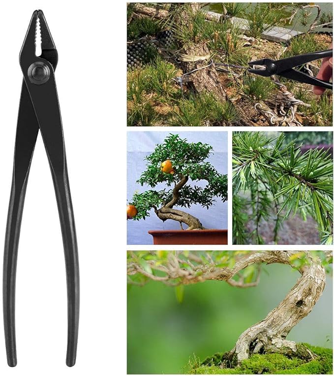 Kathlen Bonsai Wire Plier - Manganese Steel Alloy Bonsai Wire Plier with Round End for Safe Use Gardening Tool