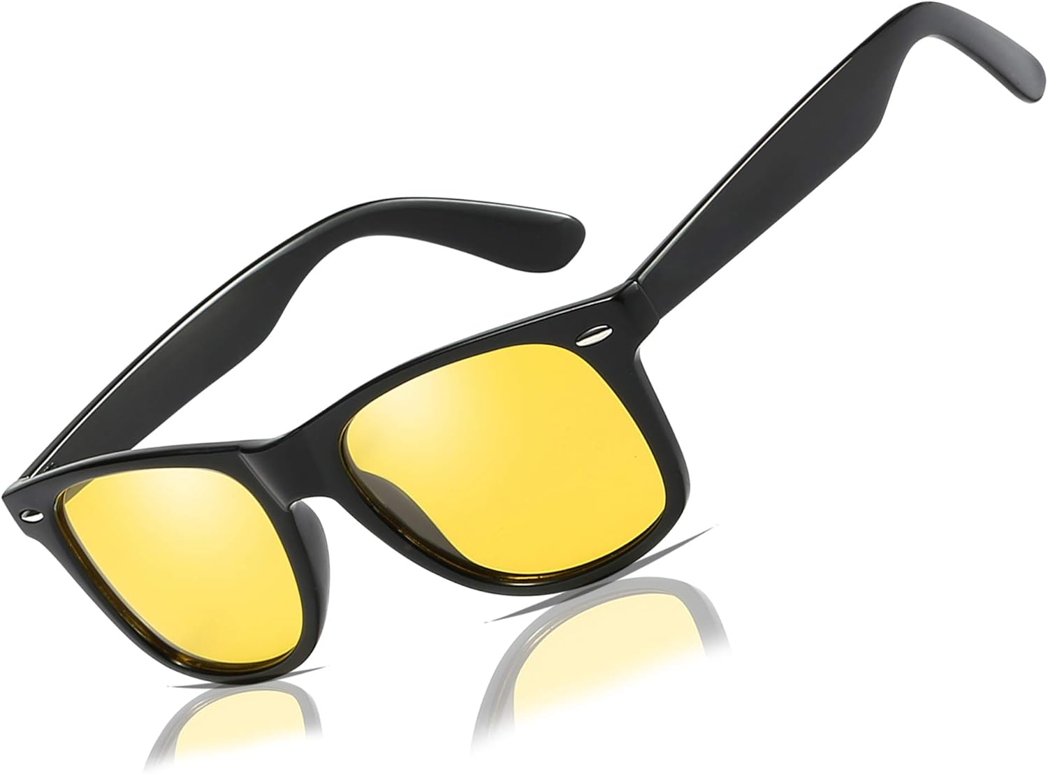 Mens Womens Classic Retro Night Vision Polarized Yellow
