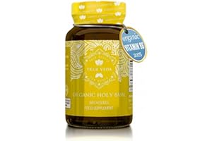 TRUE VEDA Holy Basil Capsules - USDA Organic Vitamin B6 Capsules | High Strength Vitamin B6 and 2.5% Ursolic Acid | Tulsi Holy Basil Leaf Capsules | Holy Basil Extract 15:1 | Herbal Supplement | 60 Vegan Pills