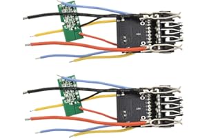 DCB200 20V Battery Protection Circuit Board, ABS Plastic Shell PCB Repair Board for Power Tool Battery Replacement, 2-Pack