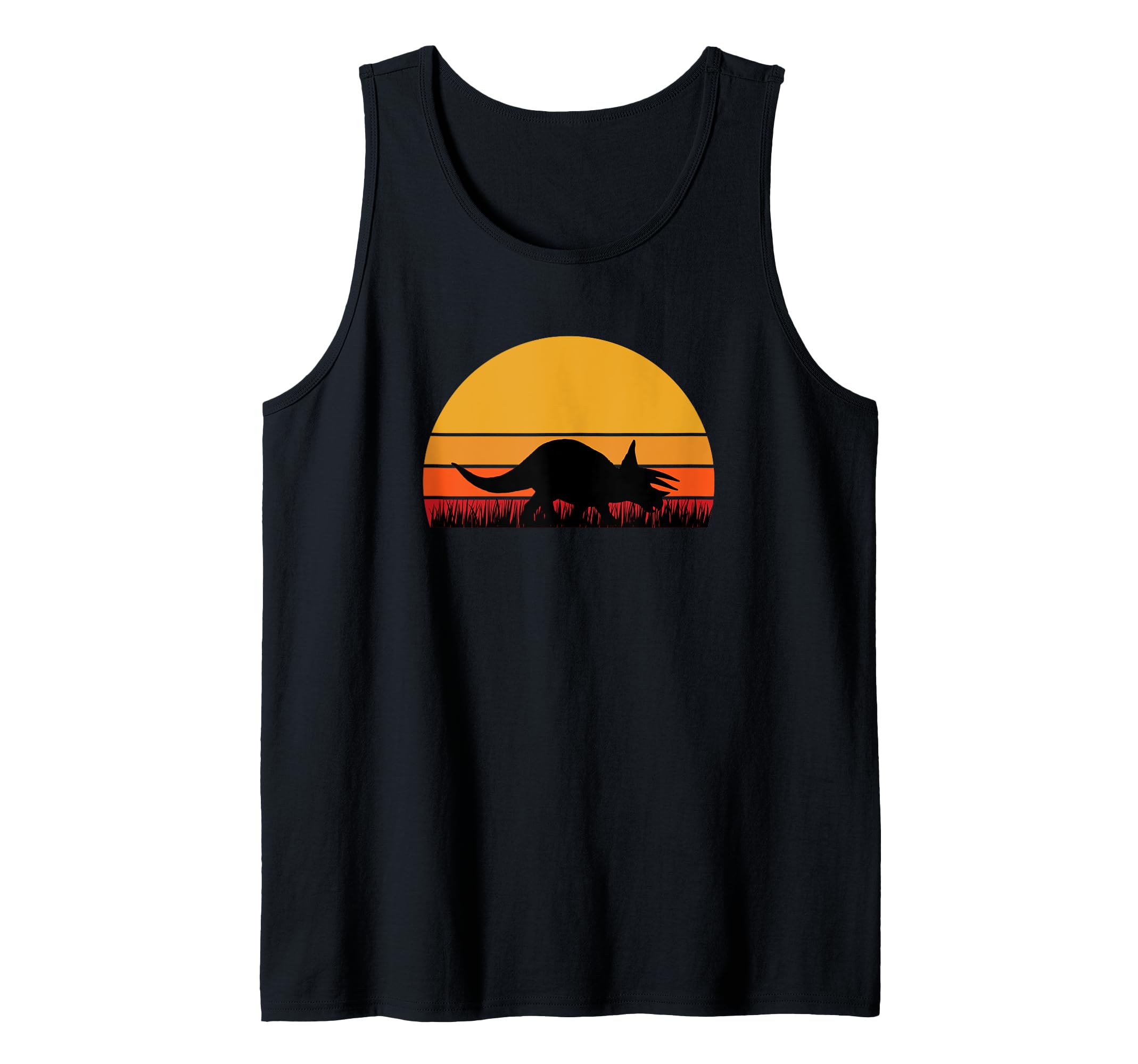 Triceratops Dinosaur Dino Archeologist Archeology Museum Tank Top