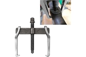 LHDOS 4'' 2 Jaw Bearing Puller, Adjustable Bearing Gears Removal Tool with Two Jaws for External Internal Pulling, Non-Slip Grip Gear Puller for Removal of Pulleys Flywheels Bearing