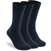 LIXIA Men's Thin Merino Wool Socks, Cozy Winter Warm Breathable Mid-calf Casual Dress Liners 3/6 Pairs Pack