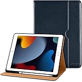 DTTO for iPad 9th/8th/7th Generation 10.2 Inch Case 2021/2020/2019, Premium Leather Business Folio Stand Cover with Apple Pen