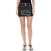 alice + olivia Women's Laika Vegan Leather Skirt