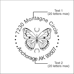 OFCCUSTOM Wedding Embosser Personalized Name Date