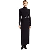 Norma Kamali Womens Long Sleeve Turtleneck Gown