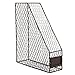 Set of 2 Rustic Brown Metal Chicken Wire Document Magazine Organizer Rack with Label Holder