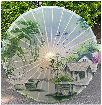WAWE Chinese traditional folk crafts process of classical oil paper umbrella umbrella rain dance decoration photography umbrella-09