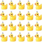 UUYYEO 40 Pcs Mini Resin Duck Charms Cute Animal Pendants Friendship Bracelet Pendants Craft Earring Charms Jewelry Making Charms