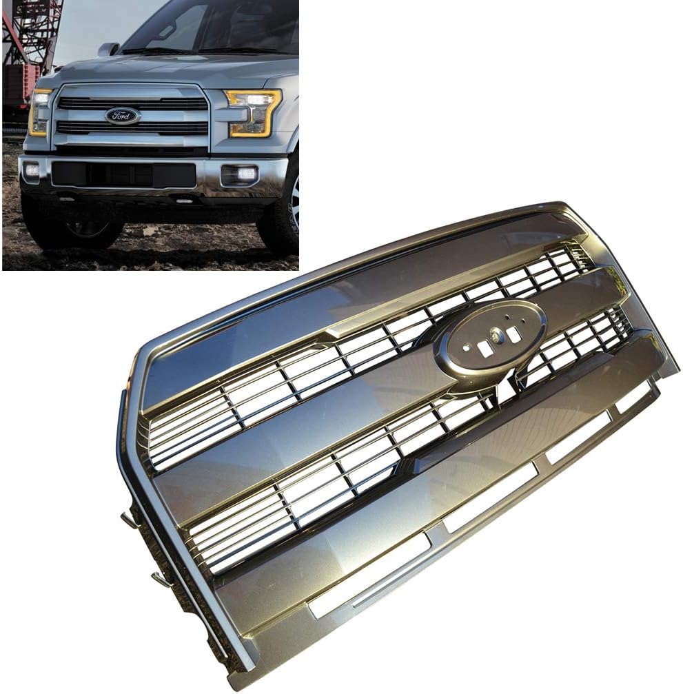 Metallic Painted Grille For Ford 1517 F150 Custom
