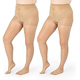 Silky Toes Plus Size Pantyhose for Women Soft Sheer Queen Tights