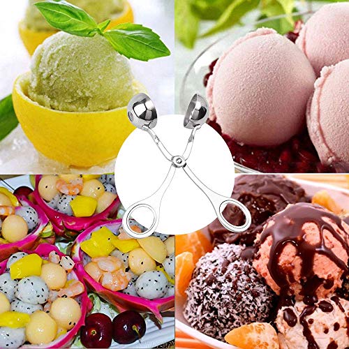 Meatball Scoop Ball Maker, KMEIVOL 2PC Stainless Steel Meat Baller