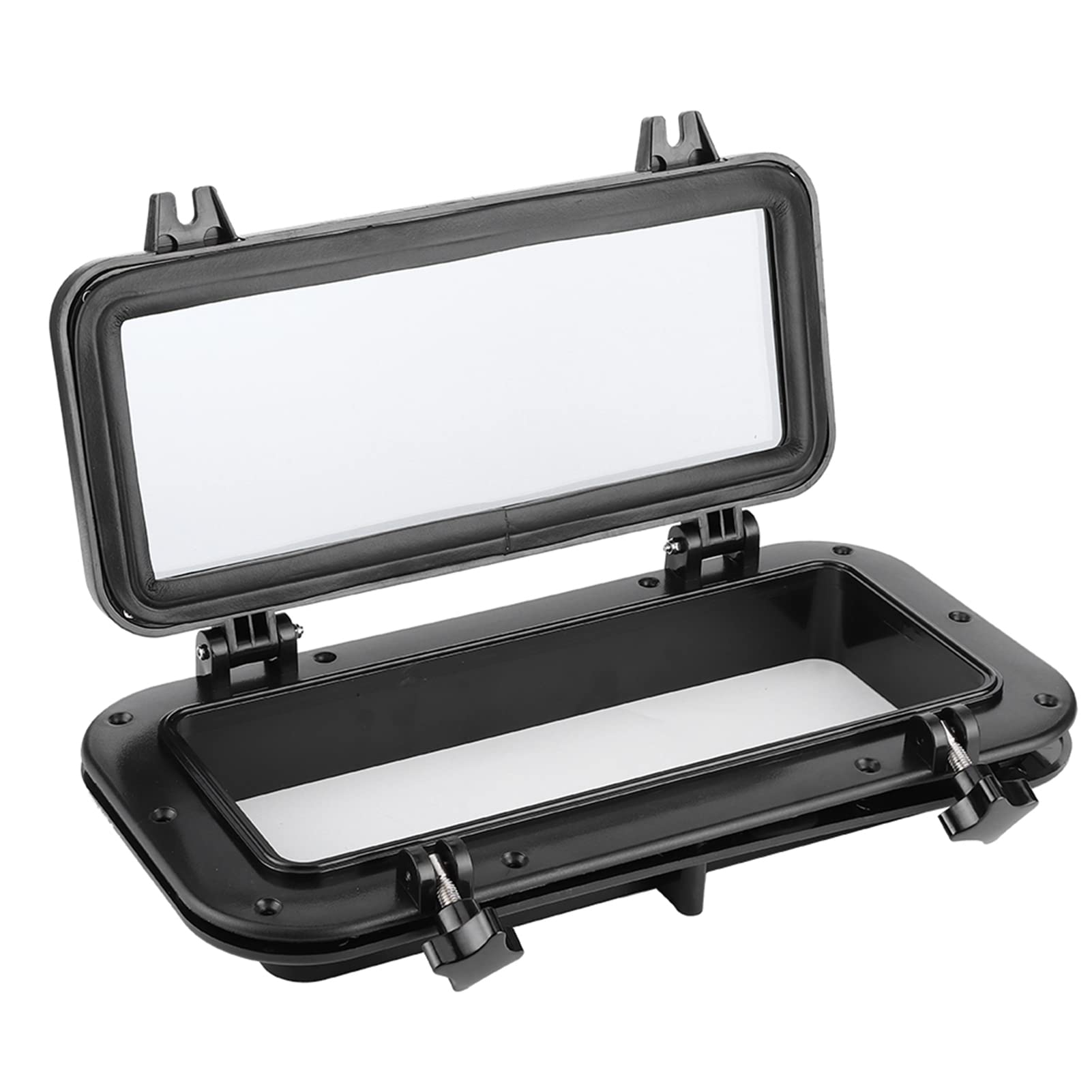 Boat Porthole, 4mm Marine Boat Yacht Window Rectangle Opening Portlight Porthole Replacement Window Port Hole Temper Glass Ultraviolet Resistant Windows (A)