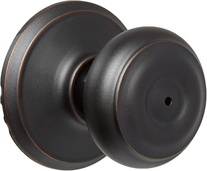 Schlage F40GEO716 Privacy Knob, Aged Bronze, Door Knobs