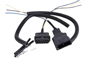 Slakerbe 3 Pin Truck and Plow Side Repair Harness,Snow Plow Side Control Wire Harness Kit 27063, 26359, 27063W Fit for Fisher and Western