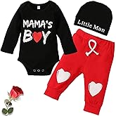 VAIZIQ Baby Boy St. Patrick's Day Outfit，New Newborn My 1st St. Patrick's Day Long Sleeved Letter Top+pants+Hat 3Pcs Set