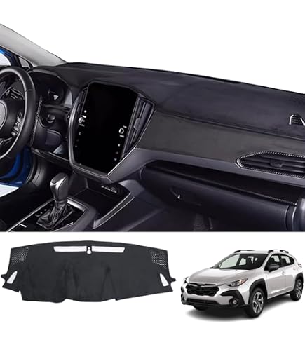 Dashboard Mat For Subaru Forester, Crosstrek, Impreza (2019-2023) - Silicone Protector, Black - View #10