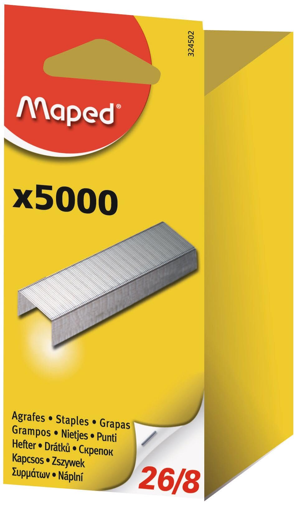 Maped Multi-Pack of Staples 26/8 Galvanised