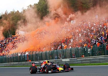 Max Verstappen 33 Red Bull Orange F1 Formula 1 Belgium Grand Prix 2019 Poster 11844 A3 A4 A5 Amazon Co Uk Kitchen Home