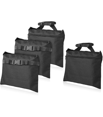 8 Pack Canopy Sand Bags Sand Weights Bags Black 264 LBS Large Heavy