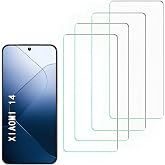 JxVrennzik [4 Pack] Tempered Glass Screen Protector for Xiaomi 14 | Tempered Glass, Scratch Resistant, Easy-Install, Bubble Free, Anti-Fingerprint