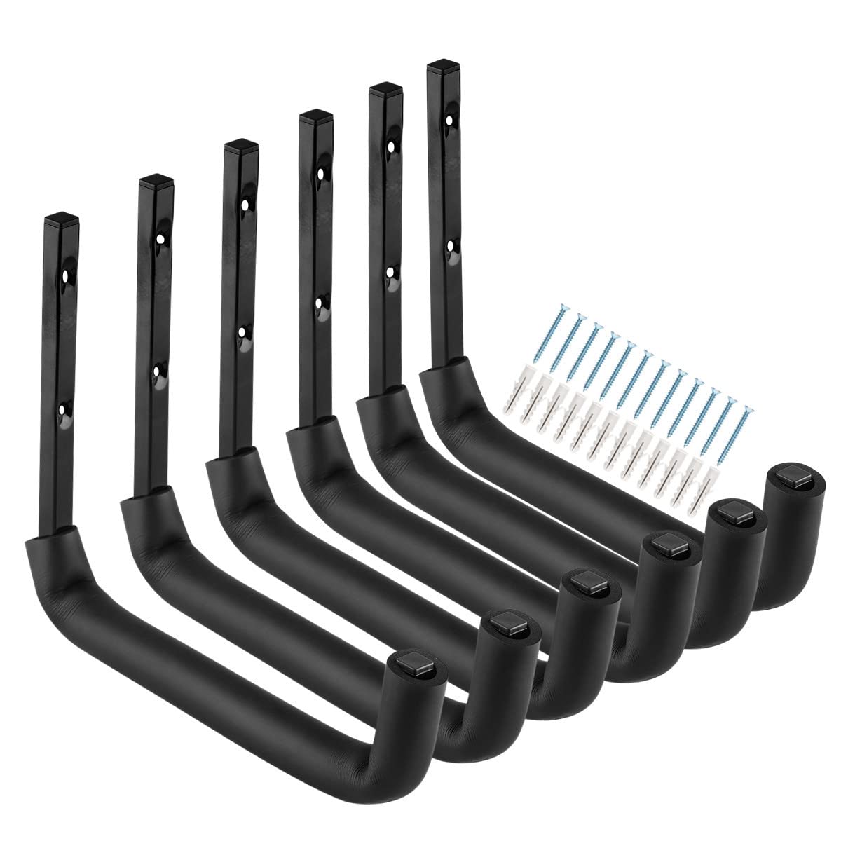 Garage Hooks, 25 CM Heavy Duty Garage Storage Tool Hangers, Wall Mount Storage Hooks for Garden Tools, Ladders, Bikes, Bulky Items