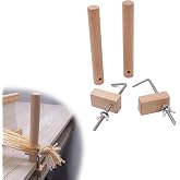 Nishiyuenyi 2X Warping Pegs Weaving Loom Pegs Craft Tool Racelets Weaving Warping Pegs and Clamp