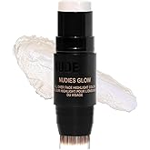 Nudestix Nudies Glow Highlighter Stick – Multi-Use Cream Highlighter for Cheeks, Eyes & Body with Built-In Brush | Dewy, Radiant Finish | Clean, Vegan & Travel-Friendly Makeup