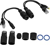 Yctze 12V PoE Adapter Passive Power over Ethernet Black view 4