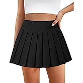 DLOODA Pleated Skirts for Women High Waisted Tennis Skirt Athletic Skorts with Pockets Shorts Workout Golf Skort
