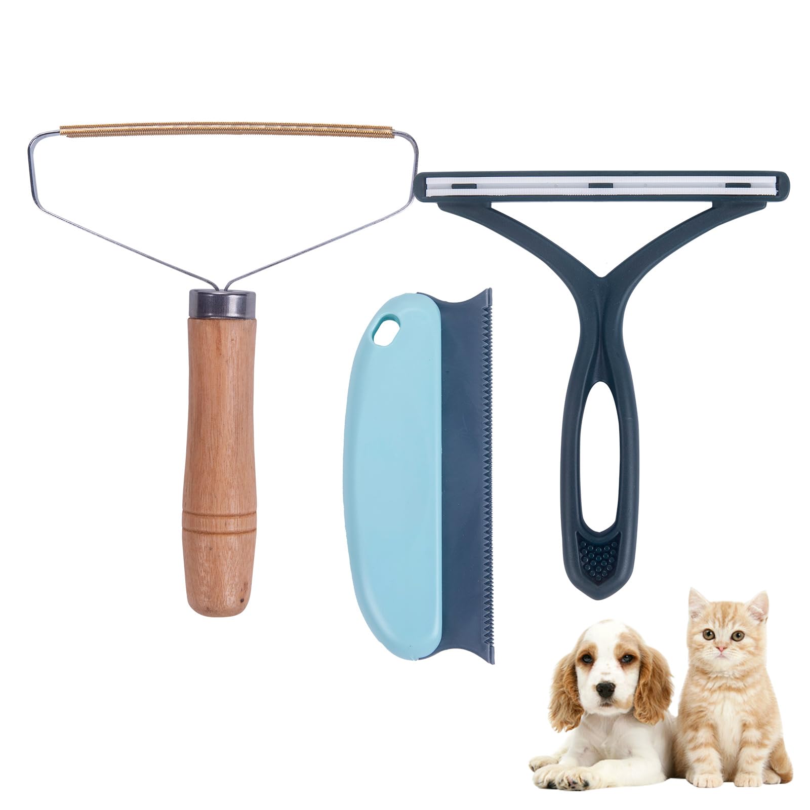 3pcs Carpet Scraper Tool Dog Hair Remover, Dogs Cat Pet Fur Comb Rake Stair Scarpet Furniture Lint Removers Removal Brush for Stairs Cars