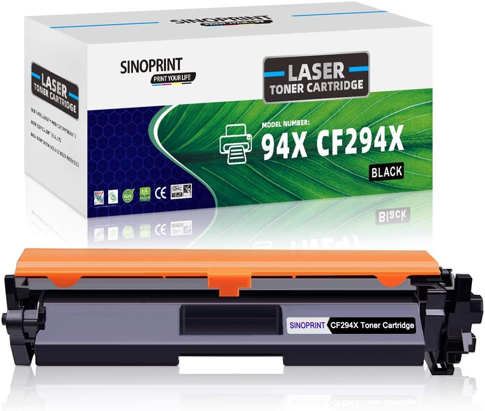 SINOPRINT CF294X Compatible M118dw Toner Cartridge Replacement for HP CF294X 94X with Chip for HP LaserJet Pro M118dw, LaserJet Pro MFP M148dw 148fdw, LaserJet Pro M149fdw (1-Pack, Black)