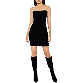 Forever 21 Womens Sweater-Knit Tube Mini Dress