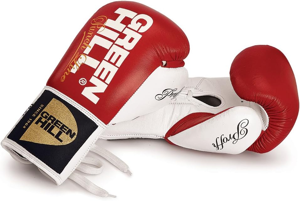 green and white boxing gloves