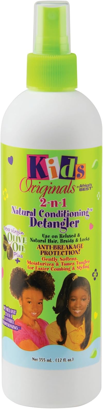 Africa's Best Kids Organics 2-in-1 Detangler Conditioning Leave-In 12oz