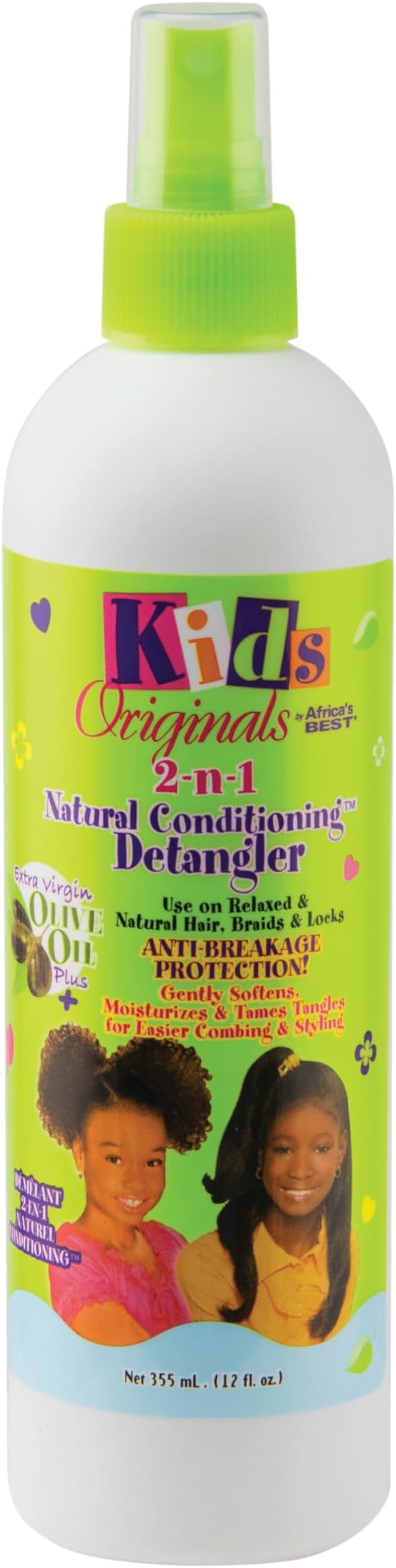 Africa's Best Kids Organics 2-in-1 Detangler Conditioning Leave-In 12oz