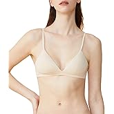 Zoe Jacobs Pima Cotton Modal Bralette for Small Chest - Wireless Bra AAA/AA/A/B Cup Soft Cup Triangle Bra for Petite Women