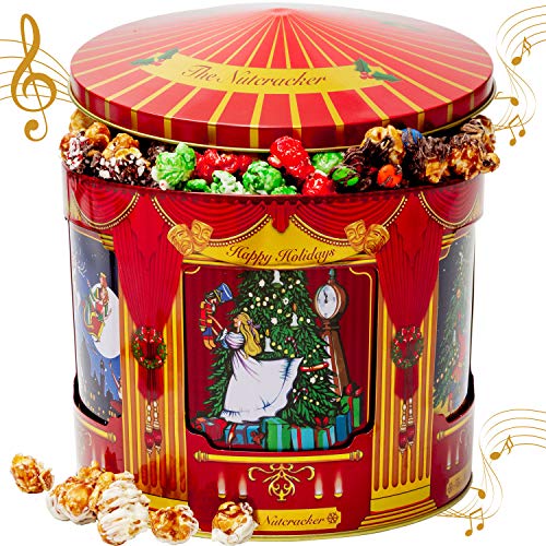 BONNIE AND POP Christmas Popcorn Gift Tin Gourmet Food Gifts Prime