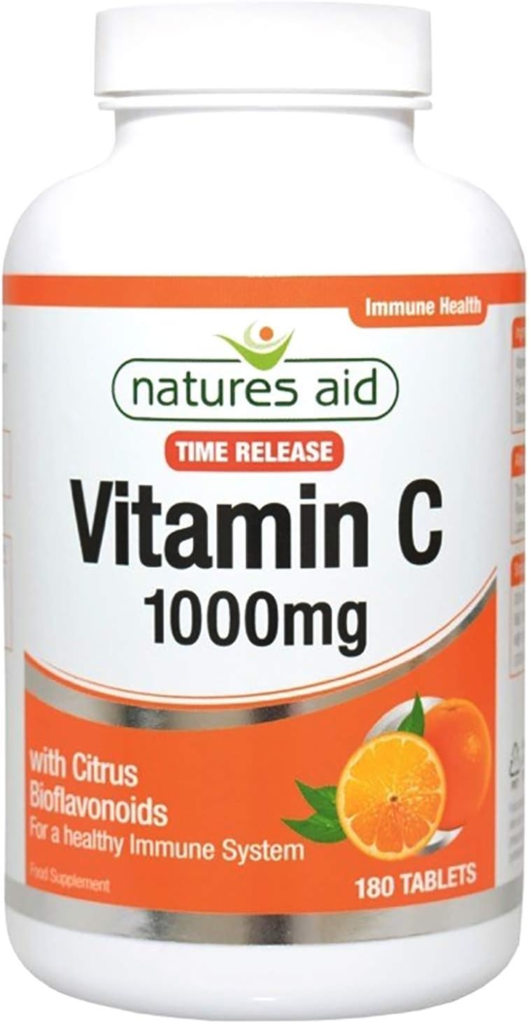 Natures Aid Vitamin C Time Release 1000 Mg Immune Support 180 Tablets Amazon Co Uk Health Personal Care