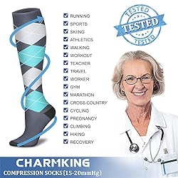 CHARMKING Compression Socks for Women & Men