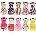 Barbie Doll Clothes Set, Include Doll Clothes Party Grown Outfits +  Dolls Accessories Shoes Bags Necklace Mirror Hanger Tableware for Girl Birthday Christmas Gift