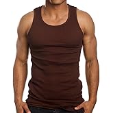 ToBeInStyle Men’s Workout A-Shirt Long Muscle Shirt Tank Top