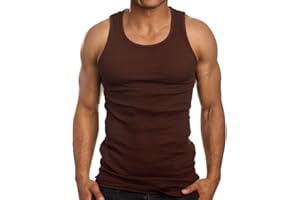 ToBeInStyle Men’s Workout A-Shirt Long Muscle Shirt Tank Top